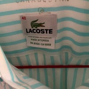 Men’s Lacoste button down shirt